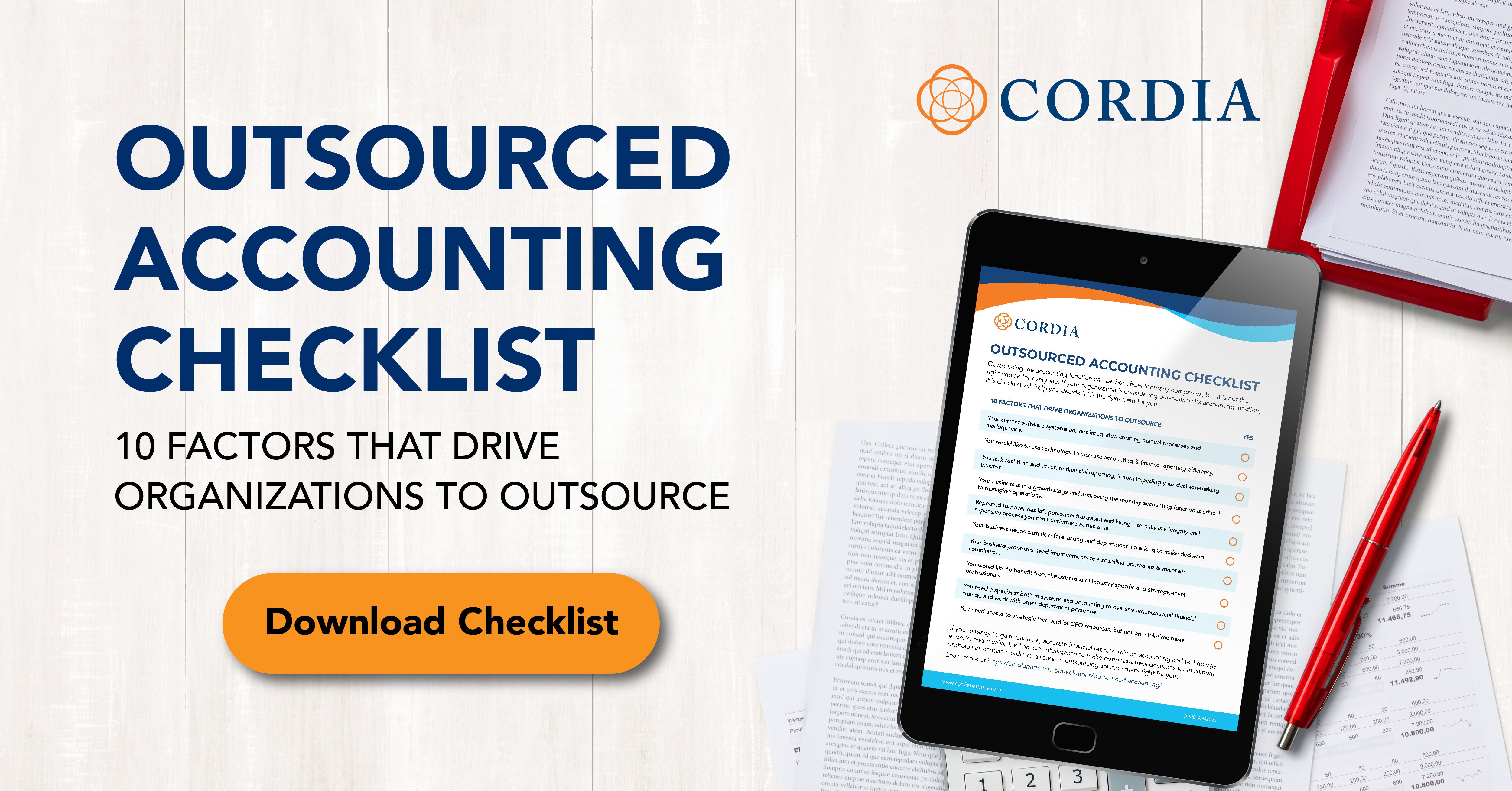 Outsourced Accounting Checklist